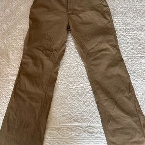 Orvis Men's Khaki Straight-Leg Cotton Chinos